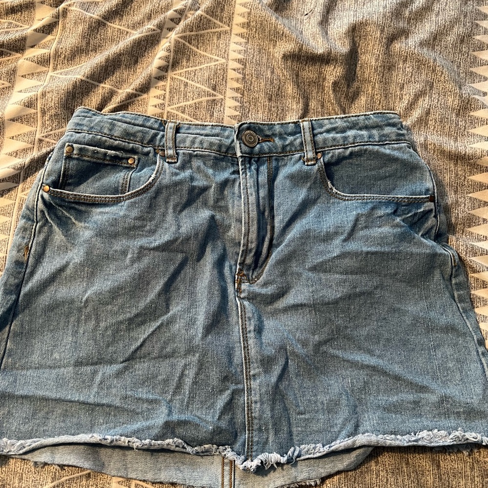 Forever 21 High Rise Denim Mini Skirt